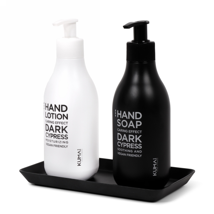 Kumai Dark Cypress Giftbox Handzeep & Handlotion & Trayl 1stuks Kumai Dark Cypress Giftbox Handzeep & Handlotion & Trayl 1stuks