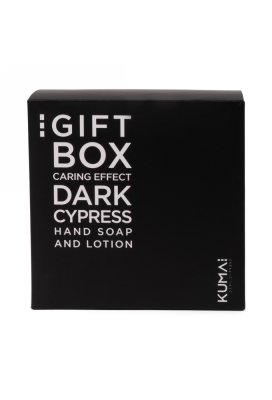 Kumai Dark Cypress Giftbox Handzeep & Handlotion & Trayl 1stuks Kumai Dark Cypress Giftbox Handzeep & Handlotion & Trayl 1stuks
