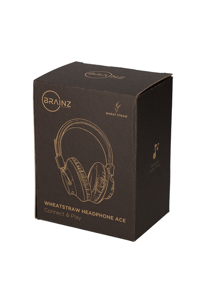 Brainz Hoofdtelefoon Ace Wheatstraw Zwart 18x8x16cm 1stuks Brainz Hoofdtelefoon Ace Wheatstraw Zwart 18x8x16cm 1stuks