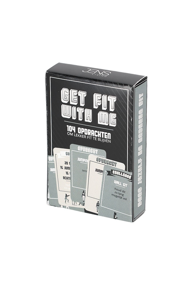 Jens Living Kaartspel Get Fit With Me 6x2x9cm 1stuks Jens Living Kaartspel Get Fit With Me 6x2x9cm 1stuks