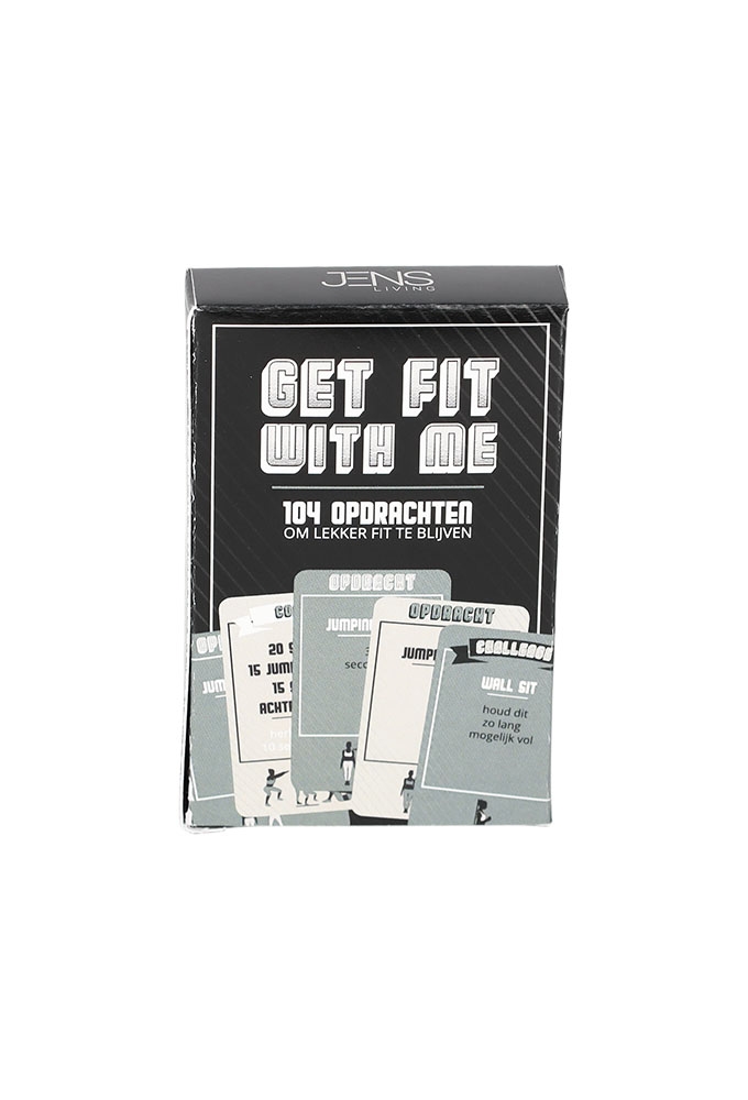 Jens Living Kaartspel Get Fit With Me 6x2x9cm 1stuks Jens Living Kaartspel Get Fit With Me 6x2x9cm 1stuks
