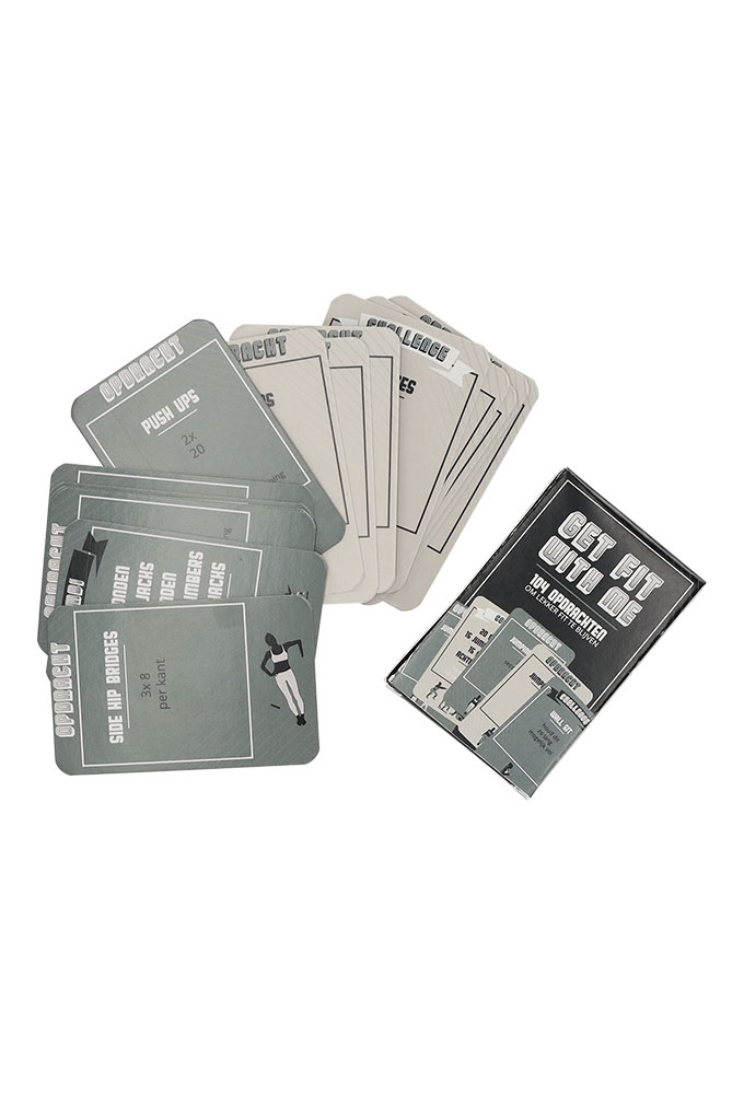 Jens Living Kaartspel Get Fit With Me 6x2x9cm 1stuks Jens Living Kaartspel Get Fit With Me 6x2x9cm 1stuks