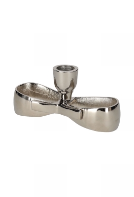 Jens Living Kandelaar Strik Metaal Large 14.5x5.5x6.5cm 1stuks Jens Living Kandelaar Strik Metaal Large 14.5x5.5x6.5cm 1stuks