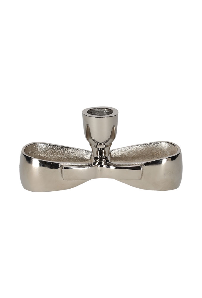 Jens Living Kandelaar Strik Metaal Large 14.5x5.5x6.5cm 1stuks Jens Living Kandelaar Strik Metaal Large 14.5x5.5x6.5cm 1stuks