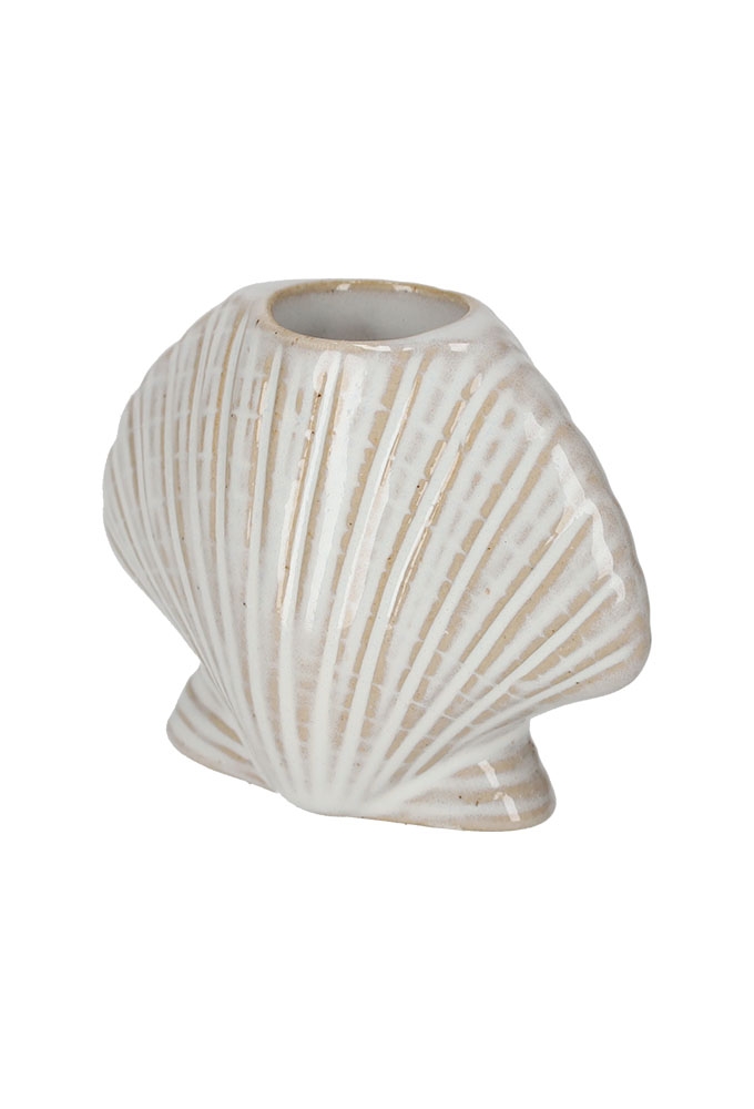 Jens Living Kandelaar Schelp 8x4.5x6cm 1stuks