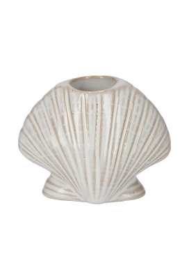 Jens Living Kandelaar Schelp 8x4.5x6cm 1stuks Jens Living Kandelaar Schelp 8x4.5x6cm 1stuks