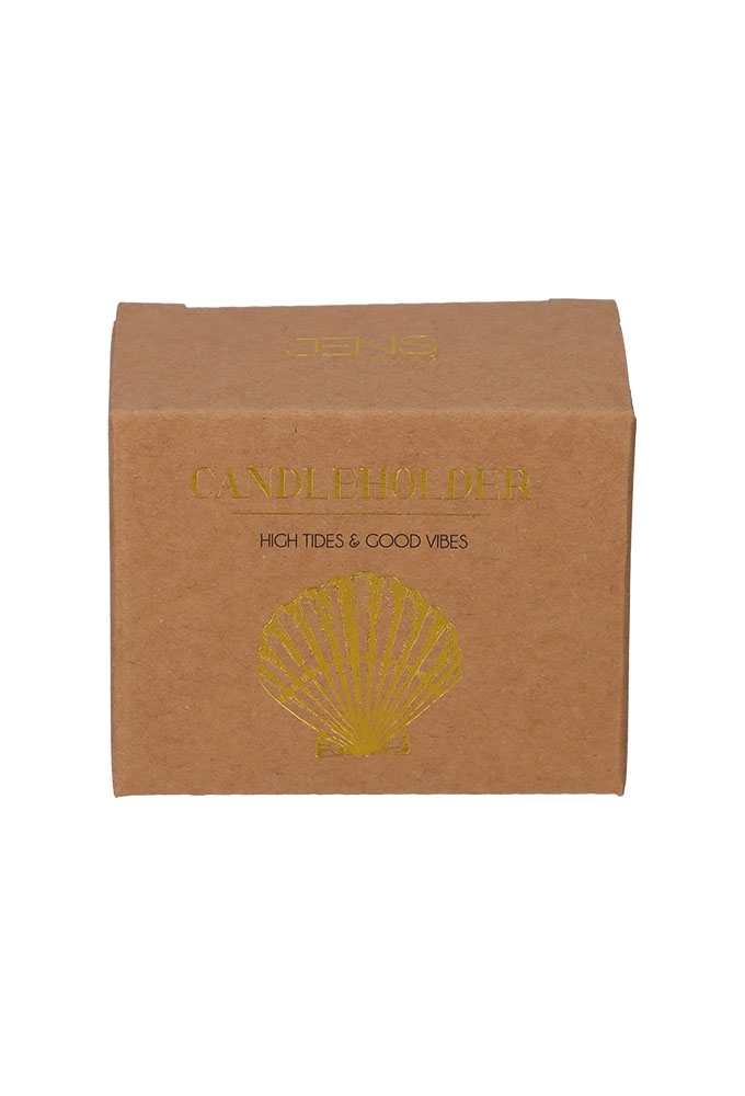 Jens Living Kandelaar Schelp 8x4.5x6cm 1stuks