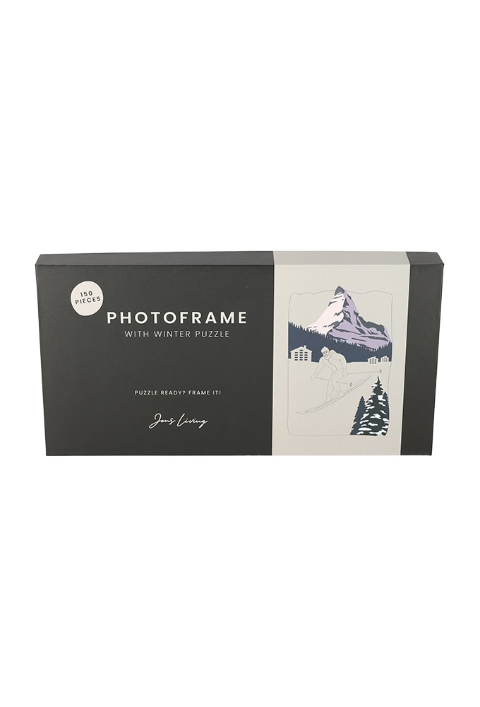 Jens Living Fotolijst met Puzzel Winter 14.2x1.2x19cm 1stuks Jens Living Fotolijst met Puzzel Winter 14.2x1.2x19cm 1stuks