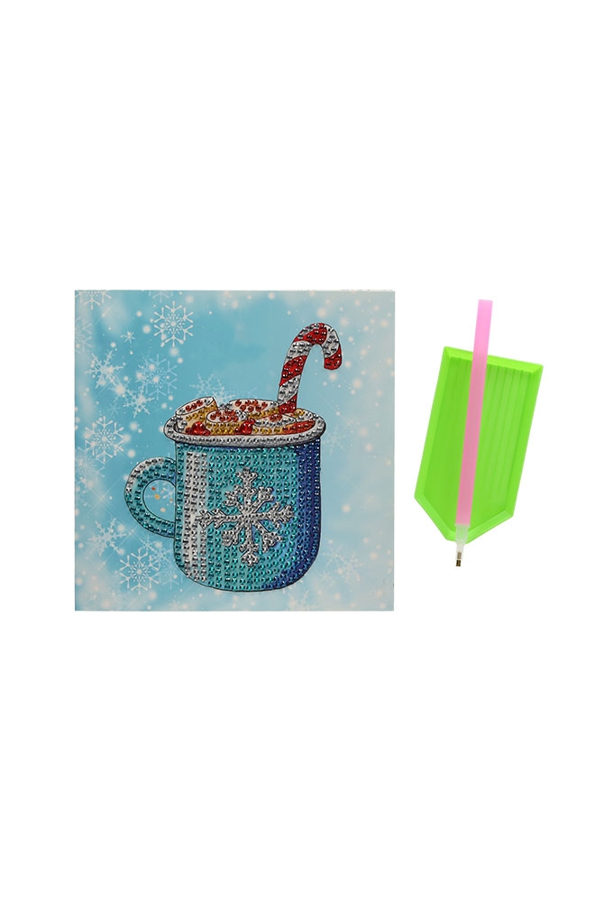 Jens Living Diamond Painting Winterkaart set 4st 16.5x16.5x0.2cm 1st