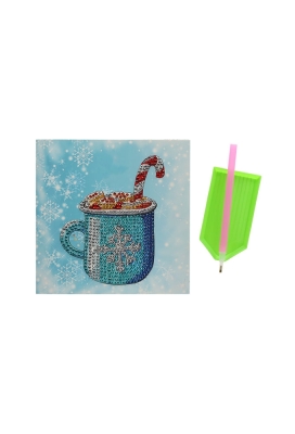 Jens Living Diamond Painting Winterkaart set 4st 16.5x16.5x0.2cm 1st