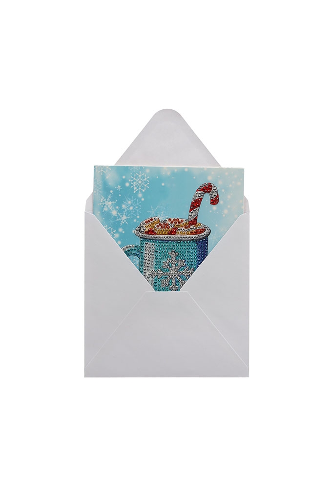 Jens Living Diamond Painting Winterkaart set 4st 16.5x16.5x0.2cm 1st