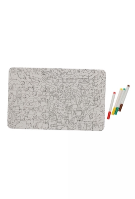 Jens Living Kleurplaat Puzzel Winter 33.7x21.5x0.1cm 1stuks