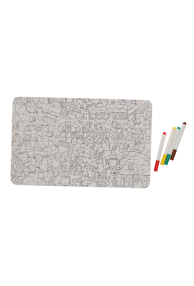 Jens Living Kleurplaat Puzzel Winter 33.7x21.5x0.1cm 1stuks