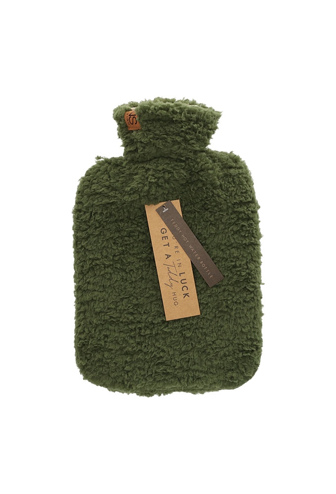 Jens Living Teddy Kruik Groen 34x23x8cm 1stuks Jens Living Teddy Kruik Groen 34x23x8cm 1stuks