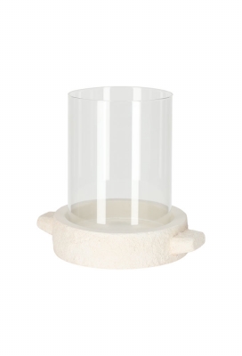 Jens Living Cement Lantaarn Jessie Off White 16x12x15cm 1stuks Jens Living Cement Lantaarn Jessie Off White 16x12x15cm 1stuks