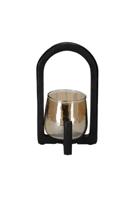 Jens Living Lantaarn Ravi Zwart Small 13x13x22cm 1stuks Jens Living Lantaarn Ravi Zwart Small 13x13x22cm 1stuks