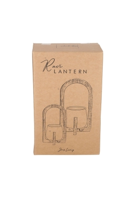 Jens Living Lantaarn Ravi Zwart Small 13x13x22cm 1stuks Jens Living Lantaarn Ravi Zwart Small 13x13x22cm 1stuks