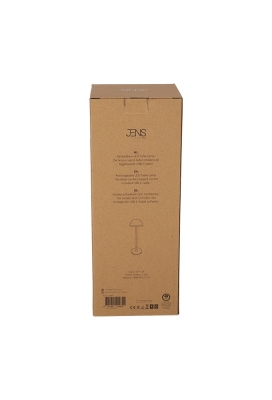 Jens Living Led Tafellamp Wit 10x10x28.5cm 1stuks Jens Living Led Tafellamp Wit 10x10x28.5cm 1stuks