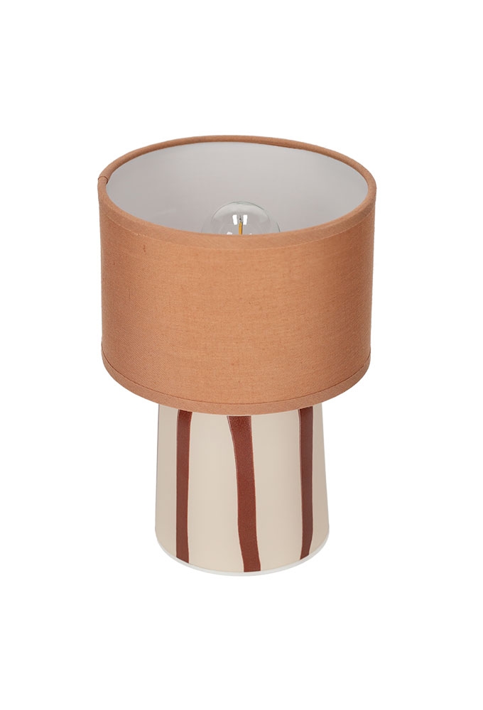 Jens Living Led Tafellamp Lily Bruin 13x13x20.5cm 1stuks