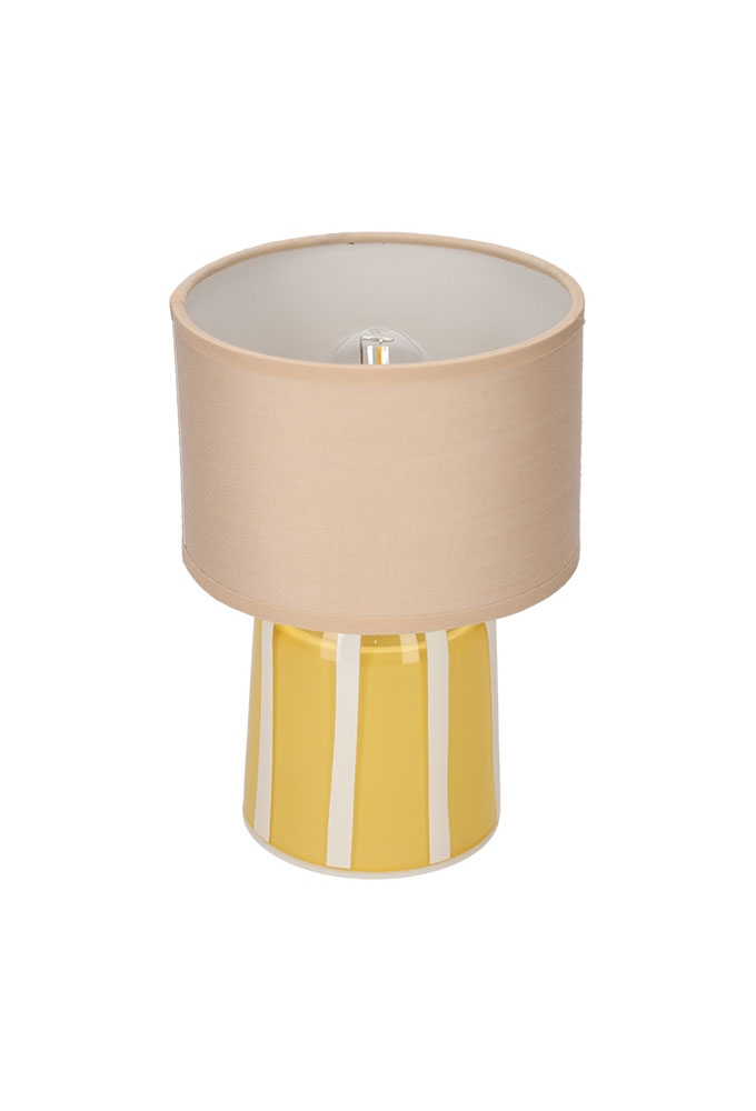 Jens Living Led Tafellamp Lily Geel 13x13x20.5cm 1stuks Jens Living Led Tafellamp Lily Geel 13x13x20.5cm 1stuks