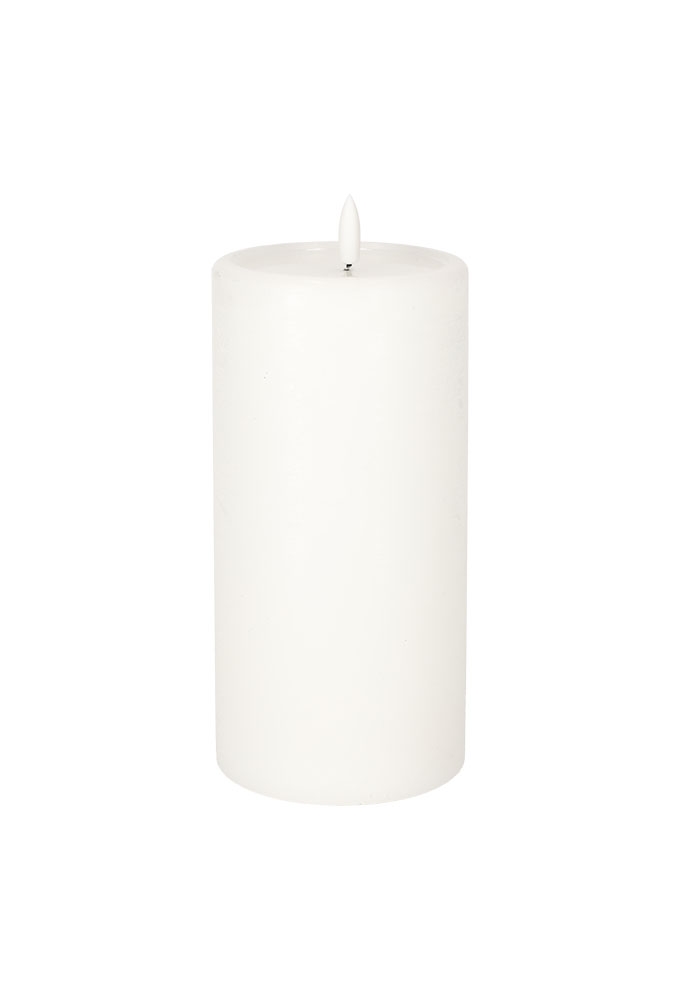 Jens Living Led Stompkaars Wit Large 10x10x22.5cm 1stuks Jens Living Led Stompkaars Wit Large 10x10x22.5cm 1stuks