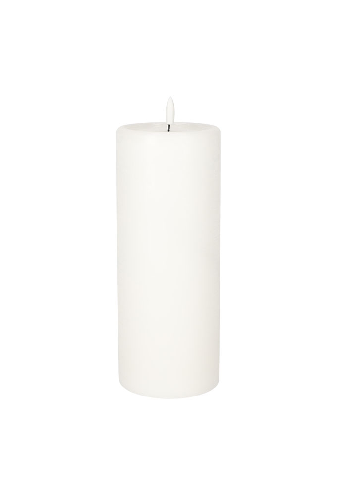 Jens Living Led Stompkaars Wit Xl 10x10x28cm 1stuks Jens Living Led Stompkaars Wit Xl 10x10x28cm 1stuks