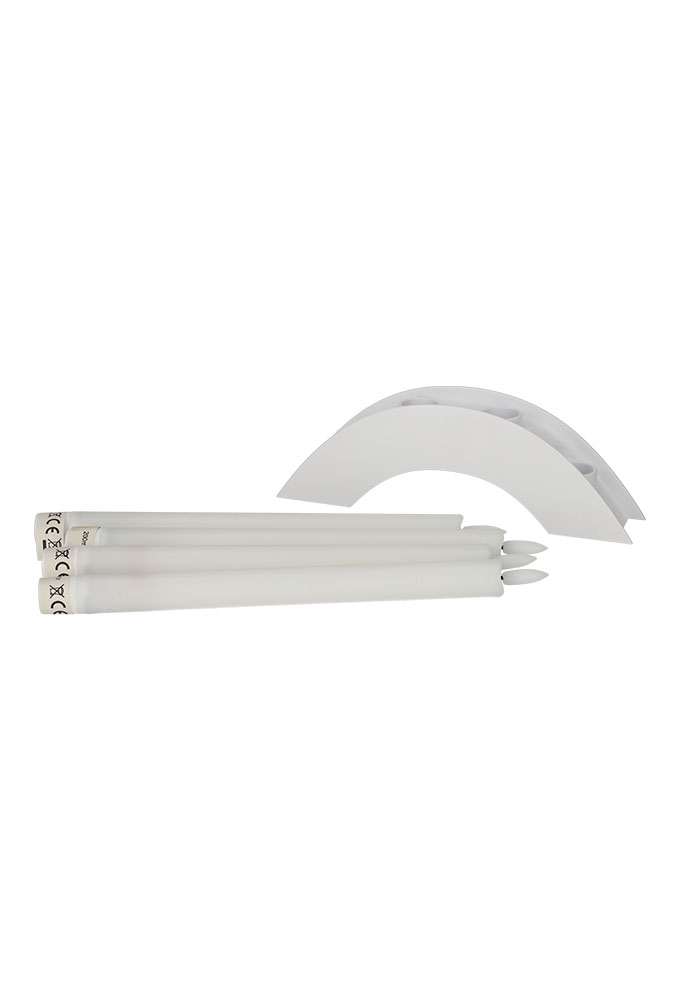 Jens Living Oplaadbare Led Dinerkaarsen set van 4stuks 21x4x30.5cm 1st Jens Living Oplaadbare Led Dinerkaarsen set van 4stuks 21x4x30.5cm 1st