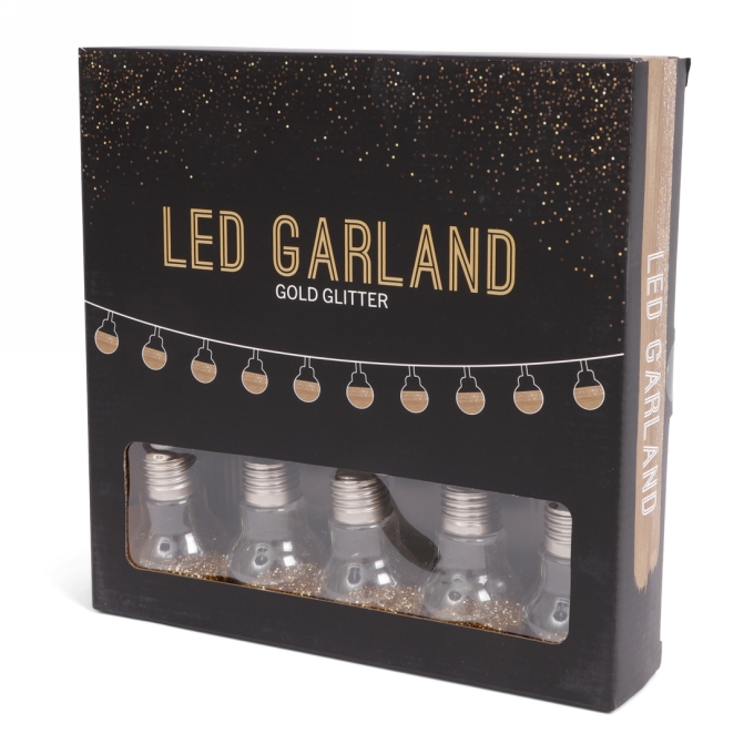 Senza Led Glitter Bol Slinger Goud Senza Led Glitter Bol Slinger Goud