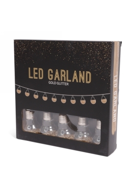 Senza Led Glitter Bol Slinger Goud Senza Led Glitter Bol Slinger Goud