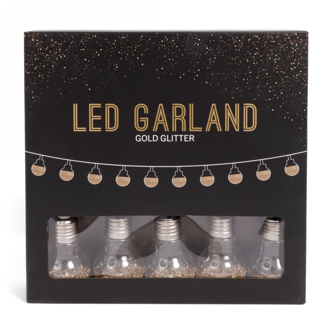 Senza Led Glitter Bol Slinger Goud Senza Led Glitter Bol Slinger Goud