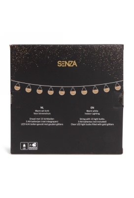 Senza Led Glitter Bol Slinger Goud Senza Led Glitter Bol Slinger Goud