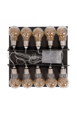 Senza Led Glitter Bol Slinger Goud Senza Led Glitter Bol Slinger Goud