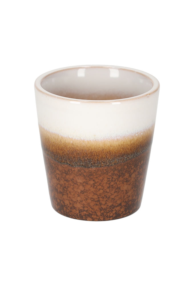 Jens Living Mok Bobbi Donker Bruin 7.5x7.5x8cm 1stuks