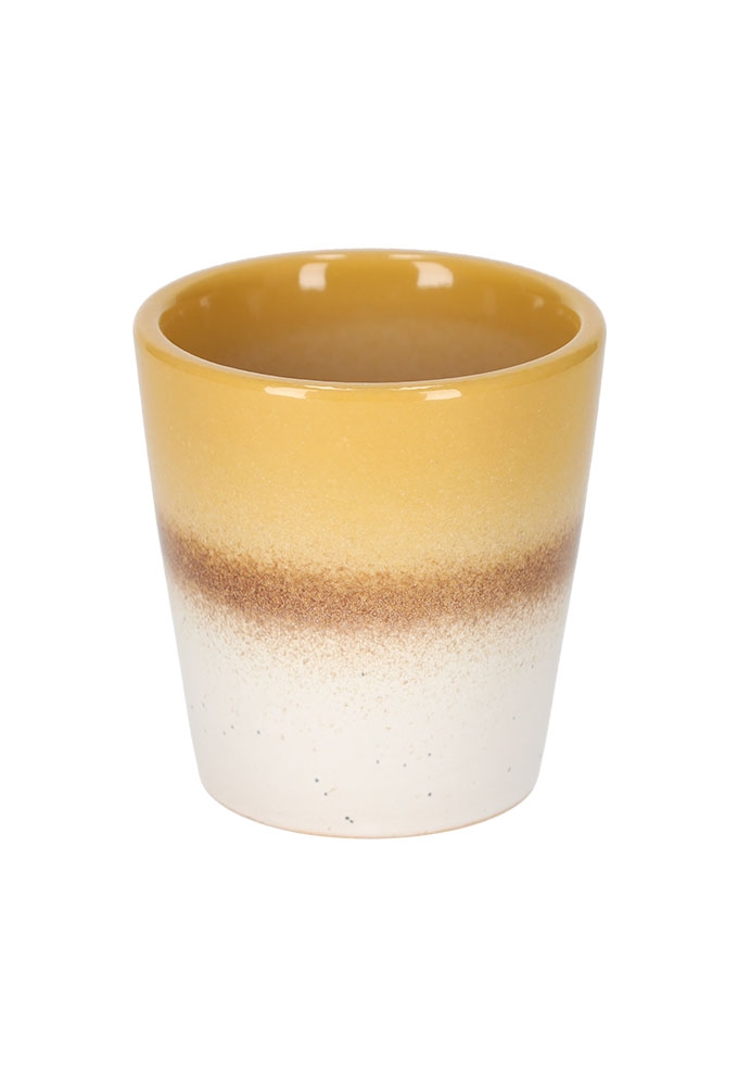 Jens Living Mok Bobbi Geel 7.5x7.5x8cm 1stuks