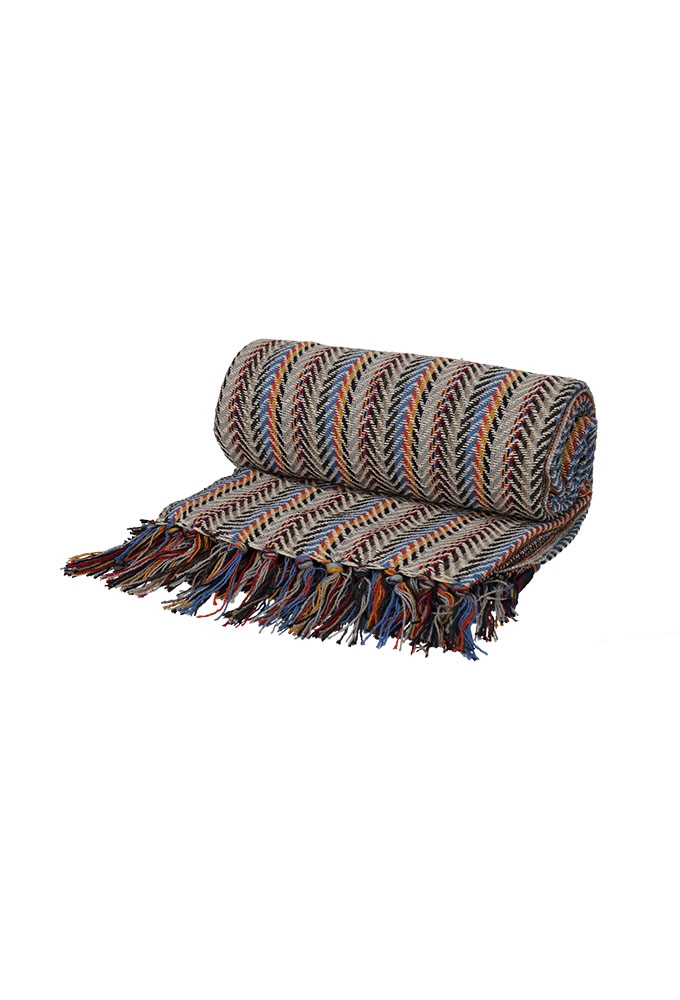 Jens Living Recycled Cotton Plaid Pip Multicolor 130x180x0.3cm 1stuks