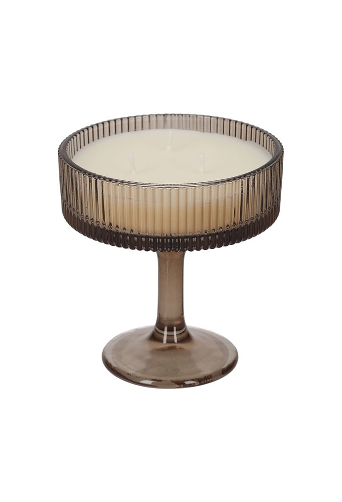 Jens Living Cocktail Kaars Bruin 10.5x10.5x11cm 1stuks
