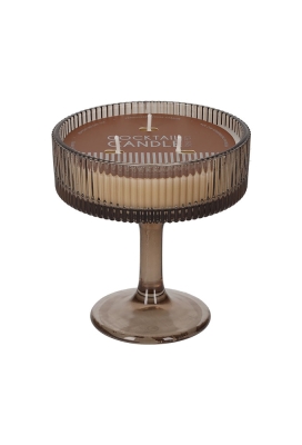 Jens Living Cocktail Kaars Bruin 10.5x10.5x11cm 1stuks