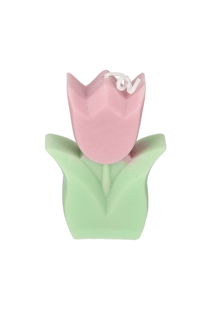 Jens Living Tulp Kaarsen Geel & Paars set van 2stuks 6x2.5x8.5cm 1st