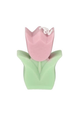 Jens Living Tulp Kaarsen Geel & Paars set van 2stuks 6x2.5x8.5cm 1st