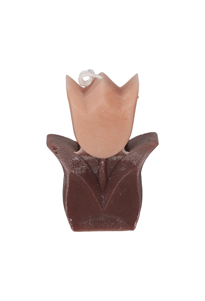 Jens Living Tulp Kaarsen Taupe & Zwart set van 2stuks 6x2.5x8.5cm 1st