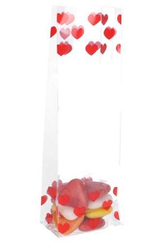 Cellofaan Zakjes Met Blokbodem Love 8x5x25cm 100stuks