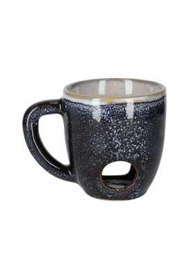 Jens Living Fondue Mok Blauw 14x10x11cm 1stuks