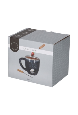 Jens Living Fondue Mok Blauw 14x10x11cm 1stuks