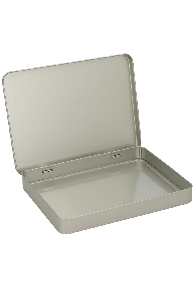 Blikken Blanco a5 Met Scharnier Deksel 22x16x2.5cm 12stuks