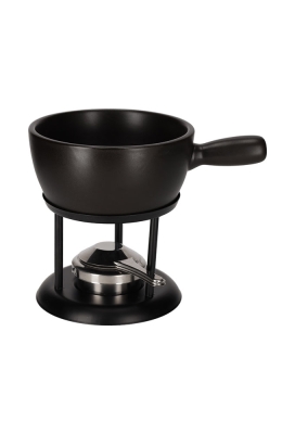 Jens Living Fondue Set Zwart Large 22x16x20cm 1stuks Jens Living Fondue Set Zwart Large 22x16x20cm 1stuks