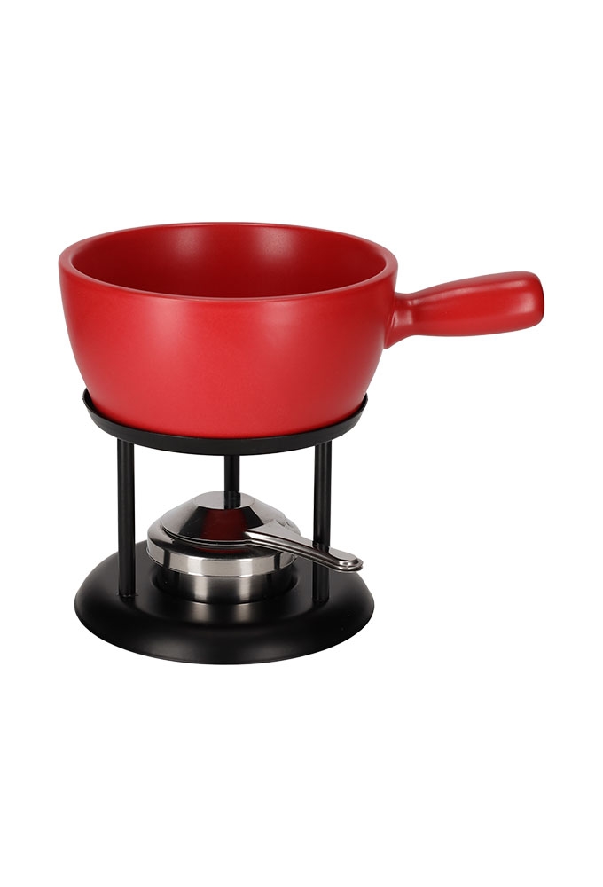 Jens Living Fondue Set Rood Large 22x16x20cm 1stuks Jens Living Fondue Set Rood Large 22x16x20cm 1stuks