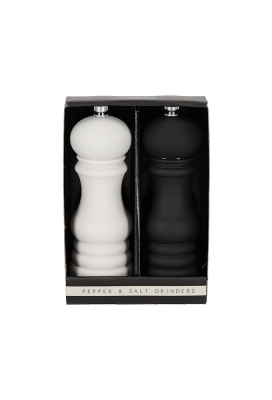Jens Living Peper & Zout Molens set van 2stuks 5.8x5.8x17.5cm 1stuks Jens Living Peper & Zout Molens set van 2stuks 5.8x5.8x17.5cm 1stuks