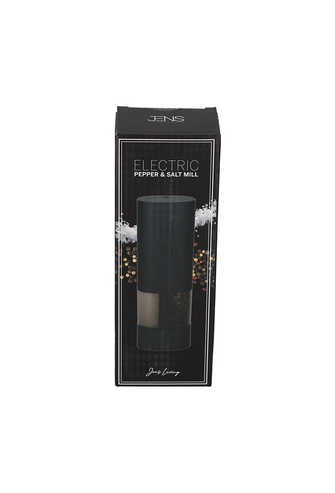 Jens Living Elektrische Peper & Zoutmolen 6.5x4.5x18.7cm 1stuks Jens Living Elektrische Peper & Zoutmolen 6.5x4.5x18.7cm 1stuks