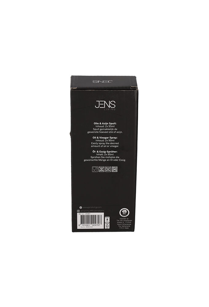 Jens Living Olie & Azijn Sprayer 8x4.7x19cm 1stuks Jens Living Olie & Azijn Sprayer 8x4.7x19cm 1stuks