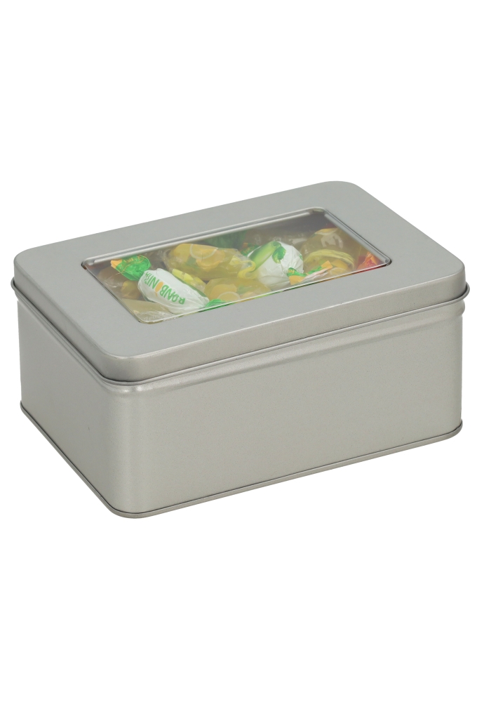 Blikken Blanco Met Venster 14.3x10.1x6.2cm 1stuks